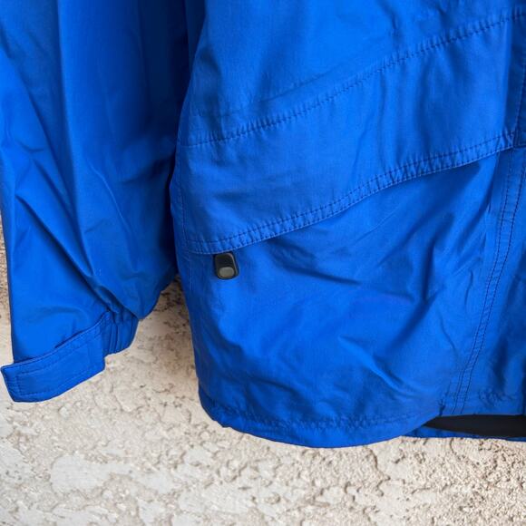 Vintage LL Bean Extreme Wet Weather Blue Shell Jacket Size Womens Small - Picture 5 of 5